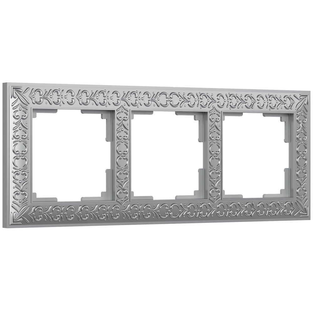 Рамка на 3 поста (матовый хром) Antik W0031522 Werkel a050944