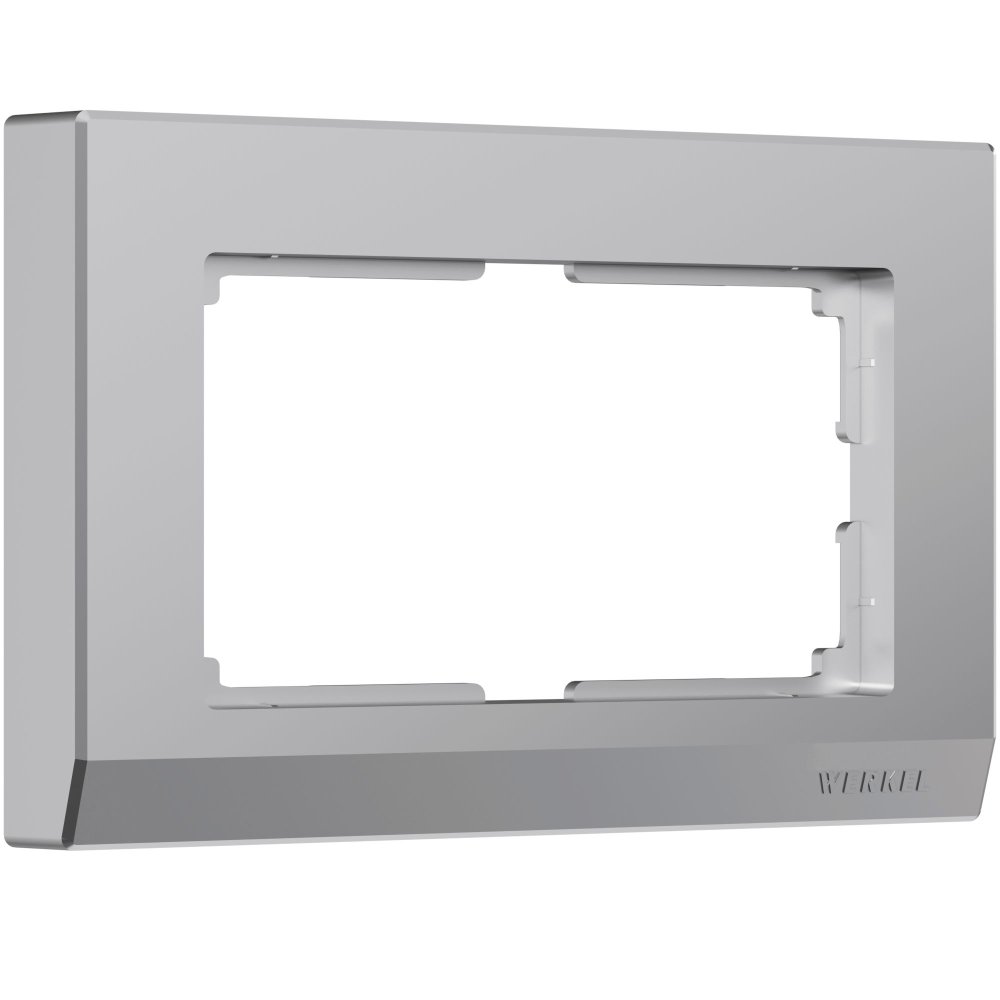 Рамка для двойной розетки (серебряный ) Stark W0081806 Werkel a050909