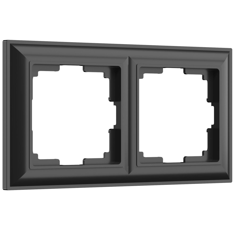 Рамка на 2 поста (черный матовый) Fiore W0022208 Werkel a051029