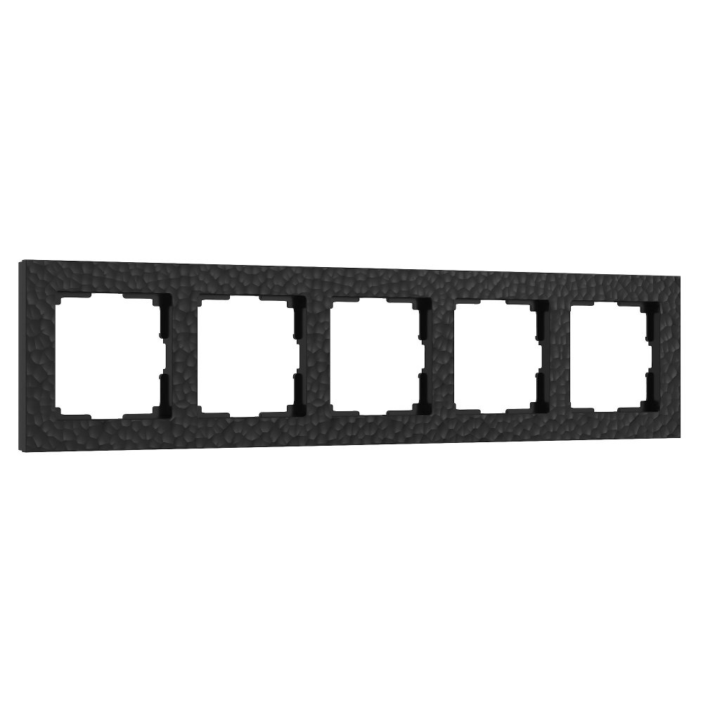 Рамка на 5 постов (черный) Hammer W0052408 Werkel a052531