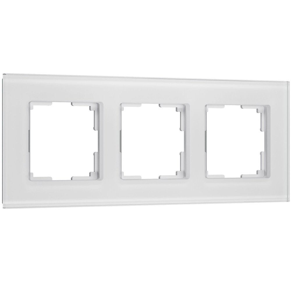 Рамка на 3 поста Senso (белый, стекло soft-touch) W0033101 Werkel a064566