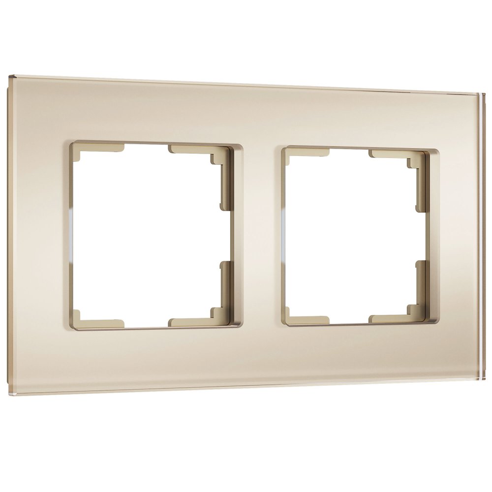 Рамка на 2 поста Senso (шампань, стекло soft-touch) W0023111 Werkel a064577