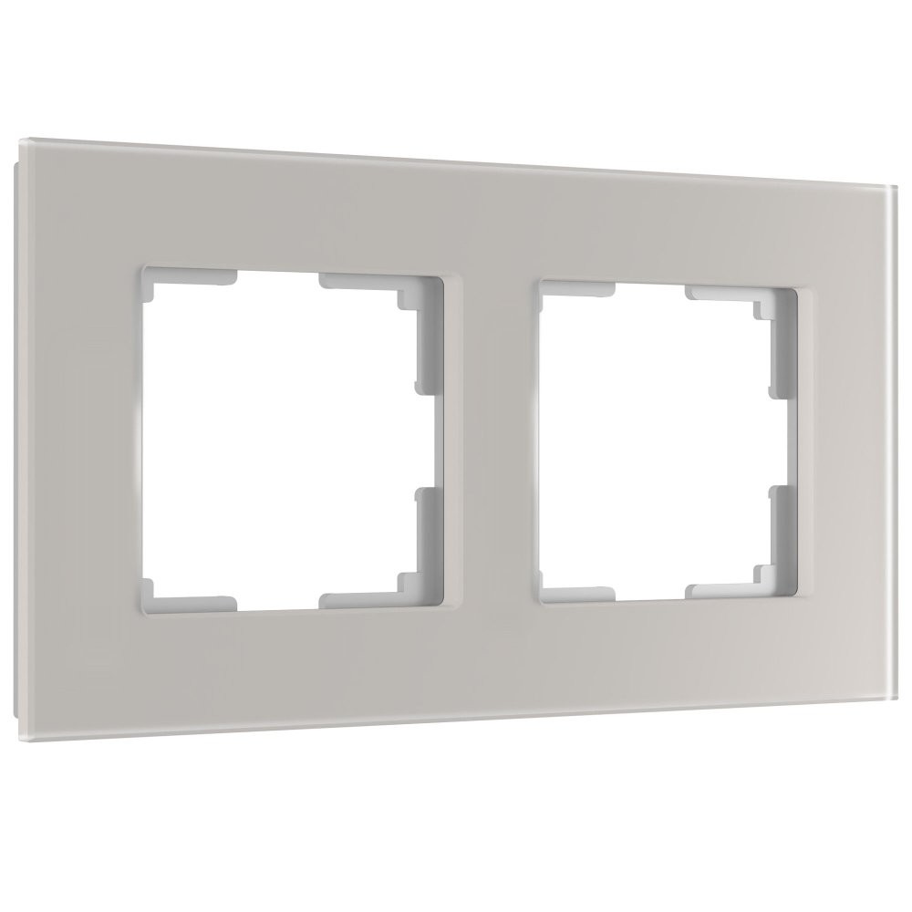 Рамка на 2 пост Senso (дымчатый, стекло soft-touch) W0023117 Werkel a067415