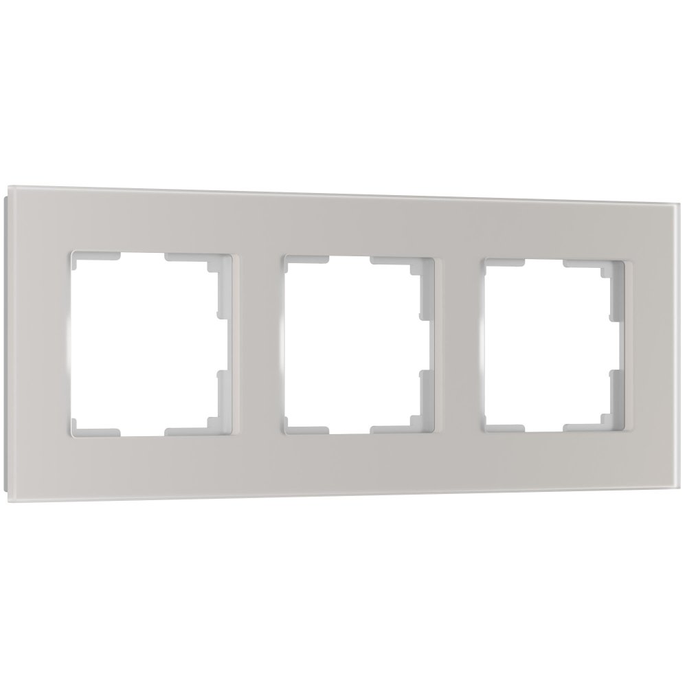 Рамка на 3 пост Senso (дымчатый, стекло soft-touch) W0033117 Werkel a067416