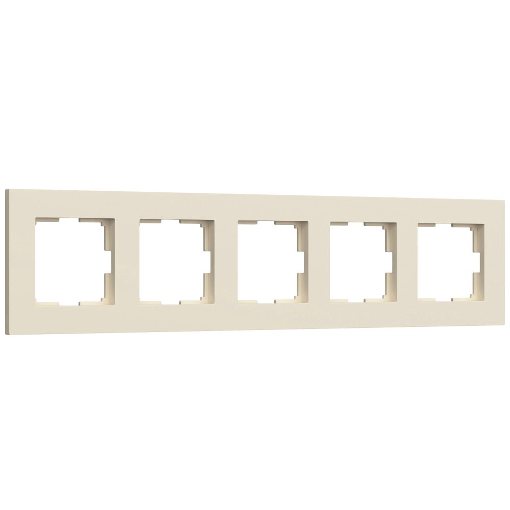 Рамка на 5 постов Slab (айвори софт) W0052962 Werkel a067787