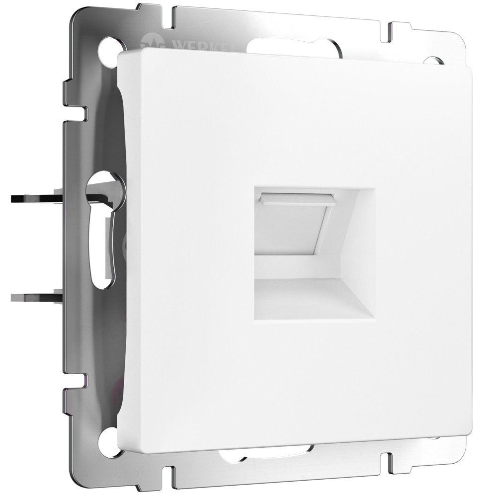 Розетка Ethernet RJ-45 cat. 6A экранированная (белый матовый) W5120001 Werkel a069684