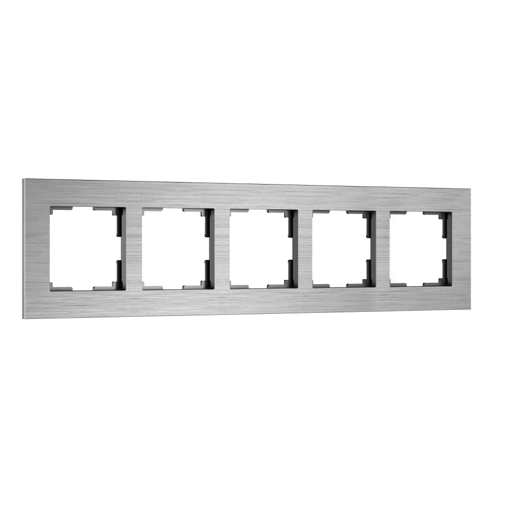 Рамка на 5 постов AluMax (алюминий) W0053506 Werkel a069965