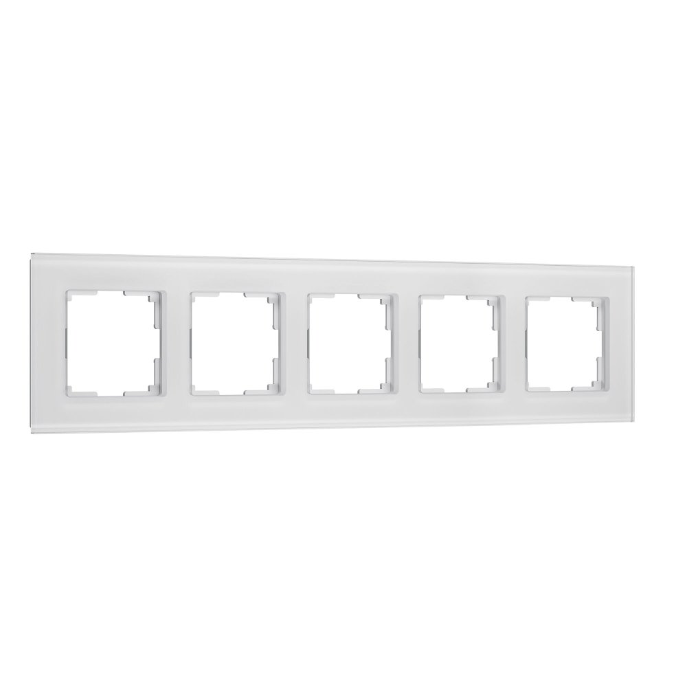 Рамка на 5 постов Senso (белый, стекло soft-touch) W0053101 Werkel a069968