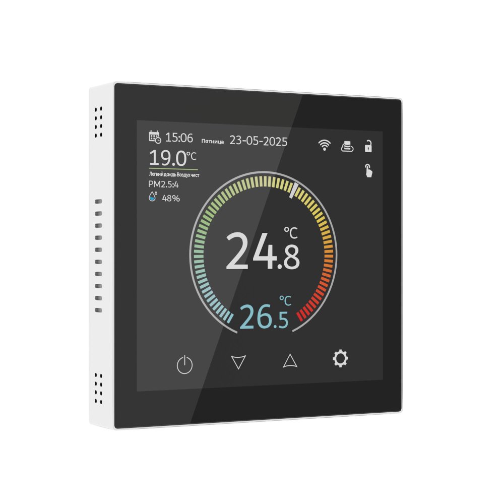 Умный сенсорный терморегулятор с LCD дисплеем (белый) W1851101 Werkel a071604
